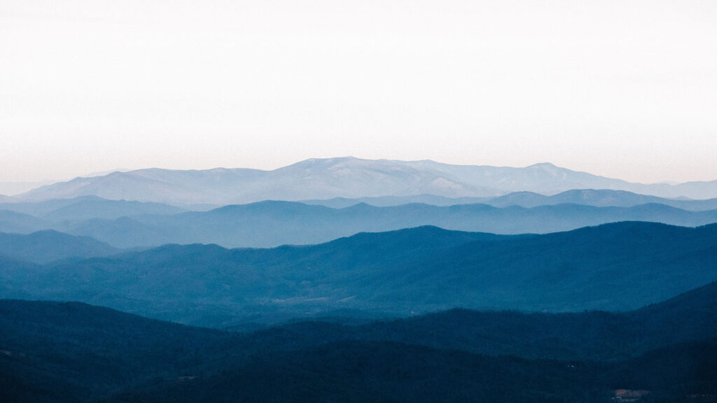 Blue Ridge Mountains by Wes Hicks via Unsplash